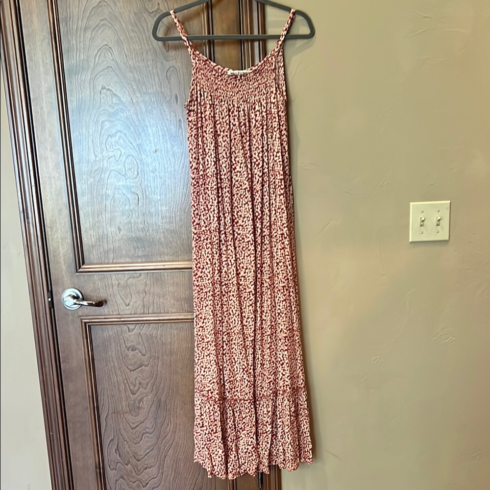 Spaghetti Strap Maxi Dress in Floral Print